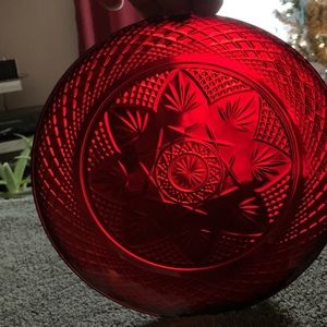 4 Luminarc Red Cristal d'Arques Durand Plates